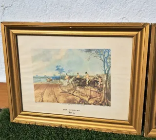 4 Cuadros Antiguos Decorativos