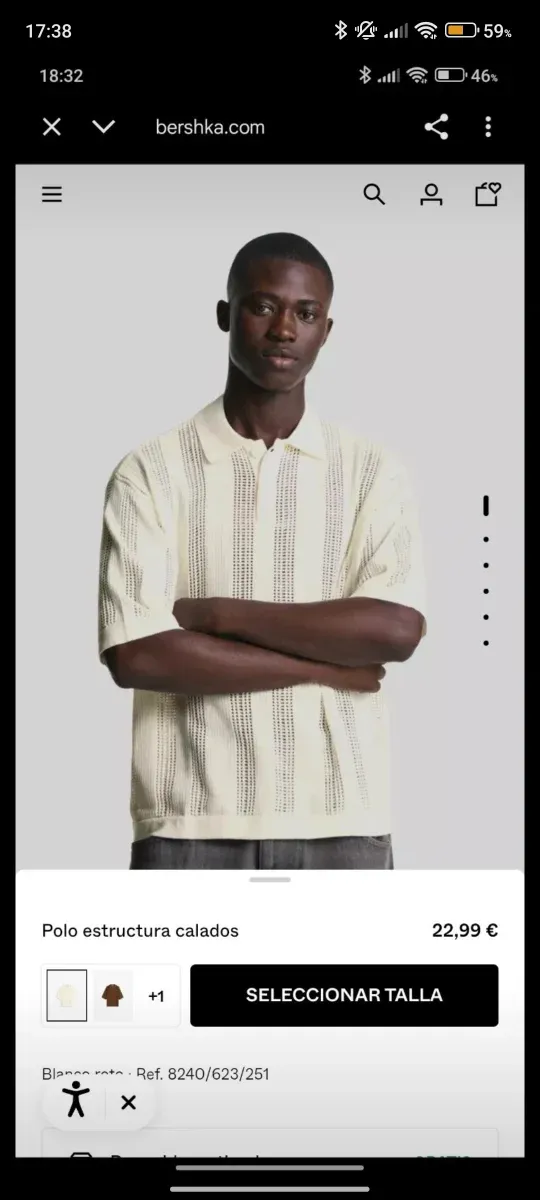 Camiseta Bershka Verano Blanca