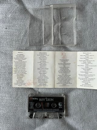 Casete El Rey León Disney Banda Sonora Español