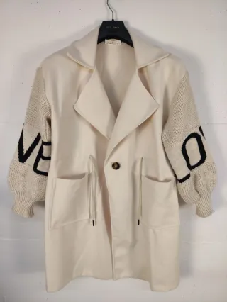 Cappotto Love Beige/Bianco