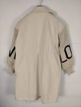 Cappotto Love Beige/Bianco