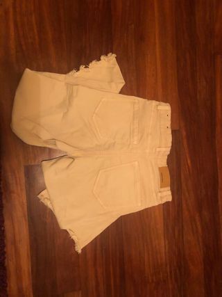 Pantalón campana Stradivarius beige