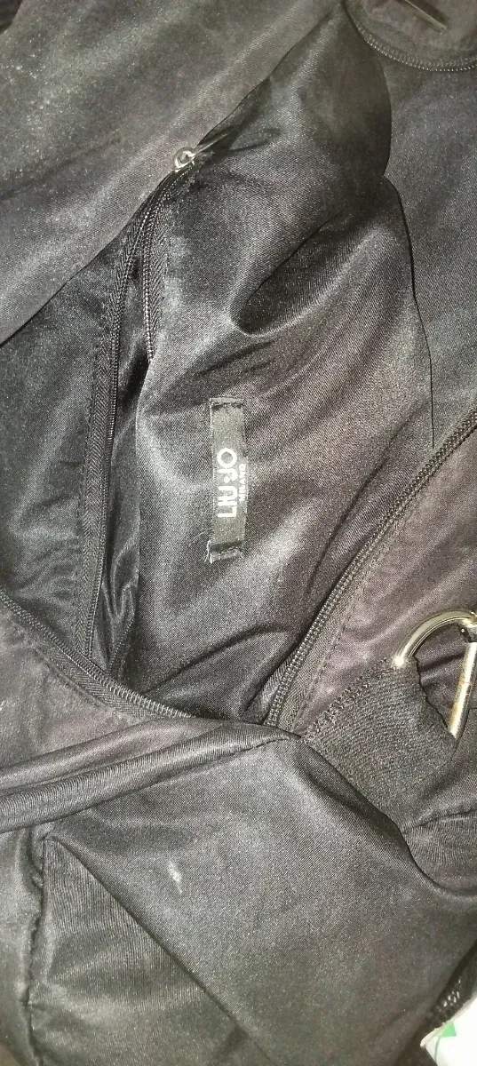 Borsone Lui Jo nero con scritta LOVE