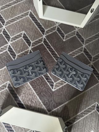 Porta carte Goyard nero/grigio