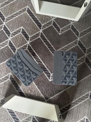 Porta carte Goyard nero/grigio