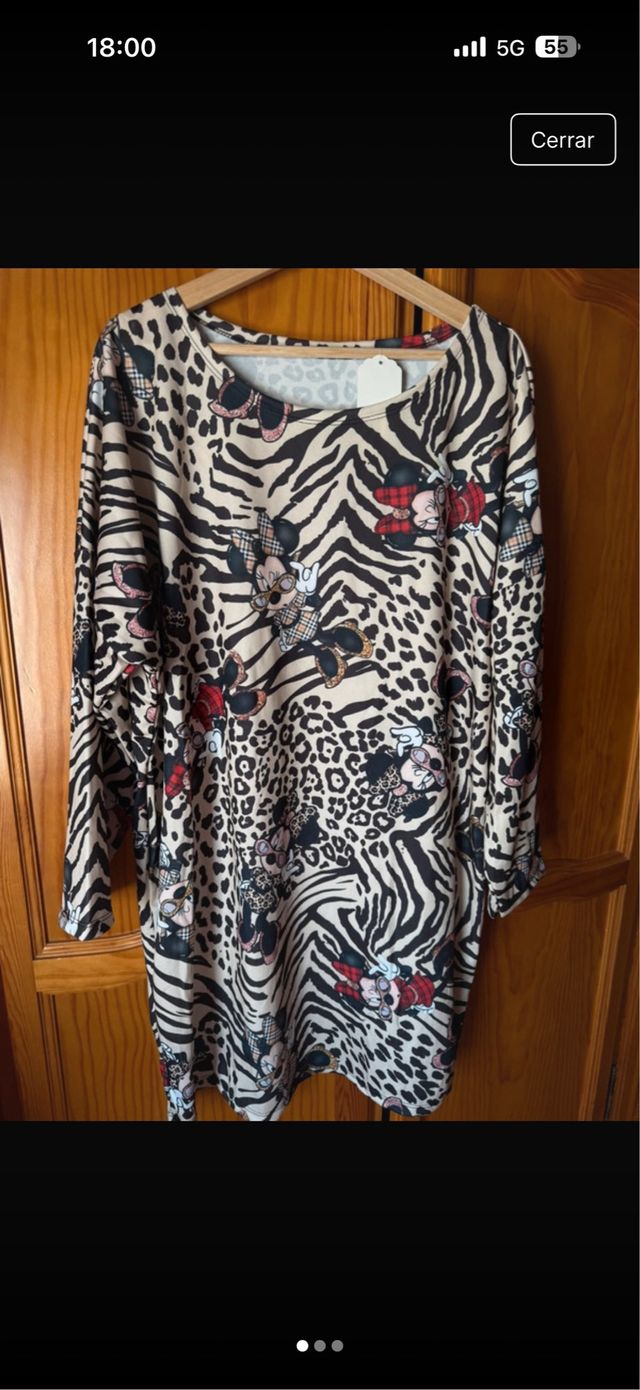 Vestido largo estampado