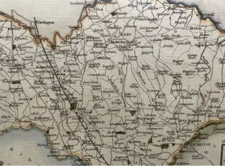 Mapa Yorkshire North Riding Thomas Moule