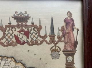 Mapa Yorkshire North Riding Thomas Moule