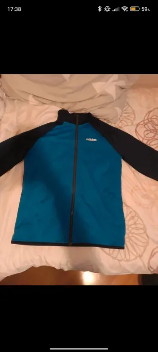Chaqueta Adidas Azul y Negra