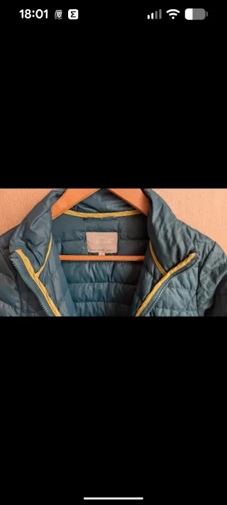 Chaqueta acolchada mujer verde