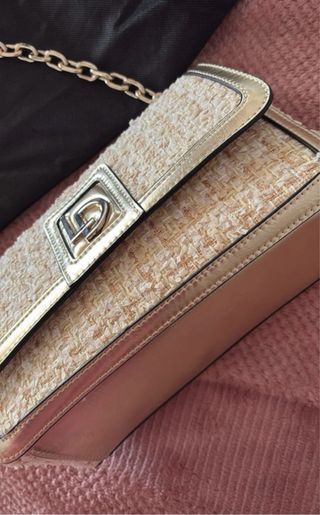 Bolso Lodi Beige y Dorado