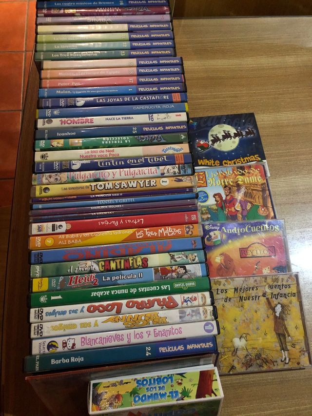 Lote DVDs Películas Infantiles y AudioCuentos