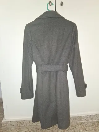Abrigo lana gris Pimkie
