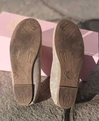 Ballerine bambina dorate n. 35