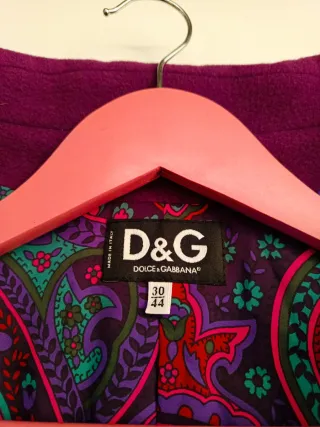 Abrigo Lana Morado D&G Mujer Talla S