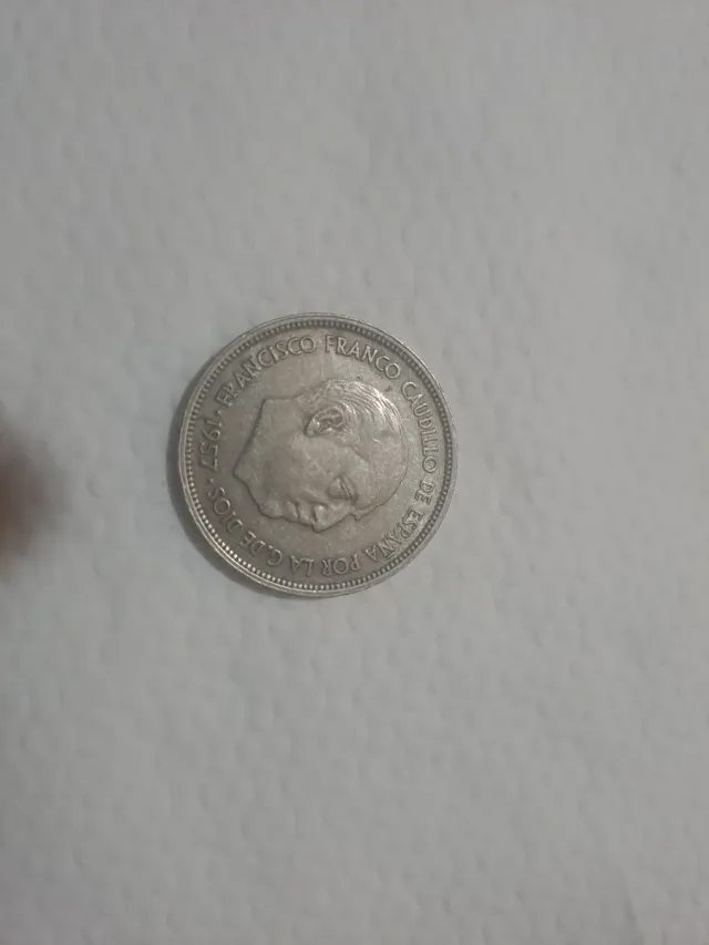 Moneda 25 Pesetas 1957 Francisco Franco