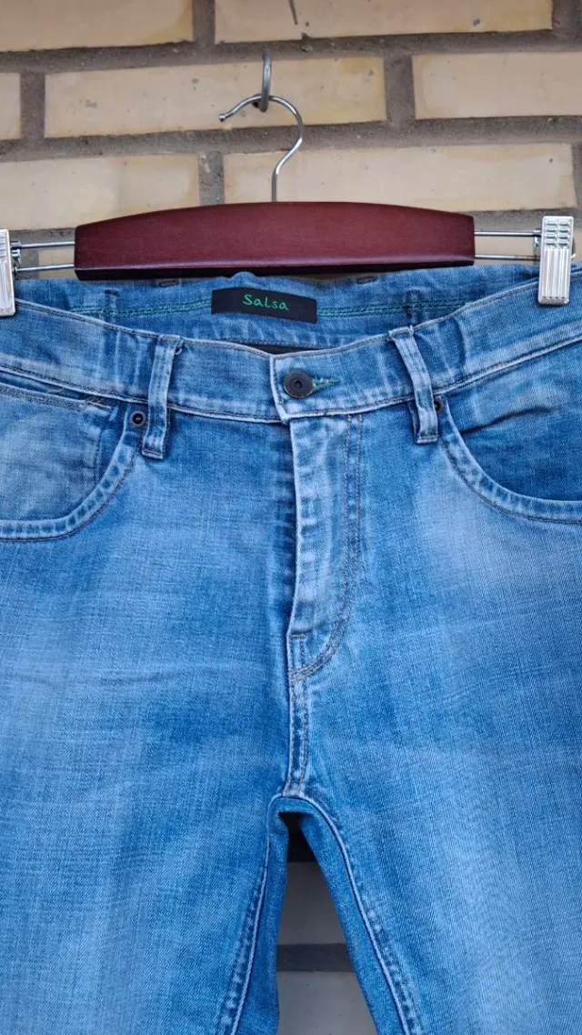 Vaqueros Salsa Hombre Azules