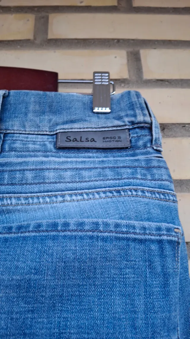 Vaqueros Salsa Hombre Azules