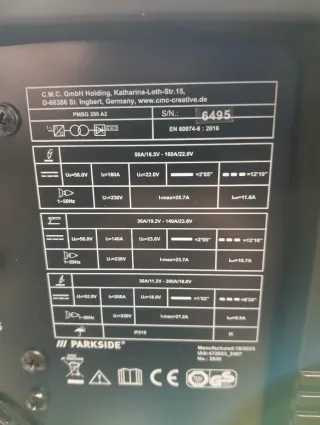 200A Soldador Multifunción PARKSIDE