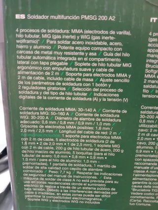 200A Soldador Multifunción PARKSIDE
