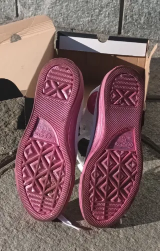 Converse All Star Tg 36 Rosa Bianco