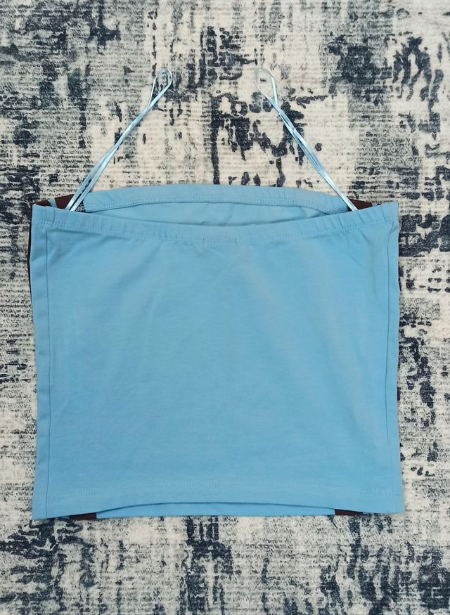 Top Urban Classics Azul y Marrón