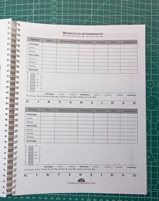 Cuaderno del Entrenador de Fútbol y Ejer. Físicos.