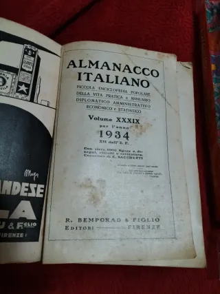 Almanacco italiano 1934 Bemporad