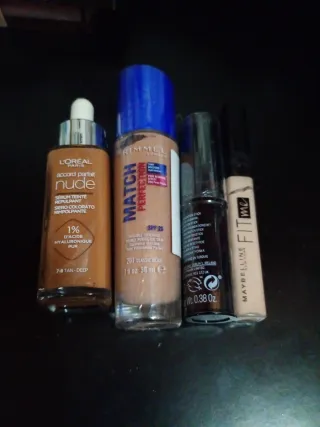 Lote Bases y Corrector L'Oréal, Maybelline, Rimmel