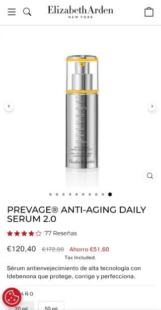 Elizabeth Arden Prevage Serum Antiedad 30ml