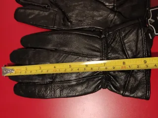 Guantes de cuero sintético mujer negros