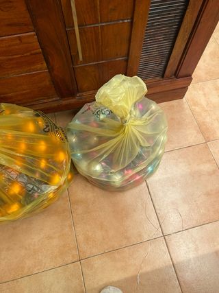 Circa 200 palline albero oro/arancio