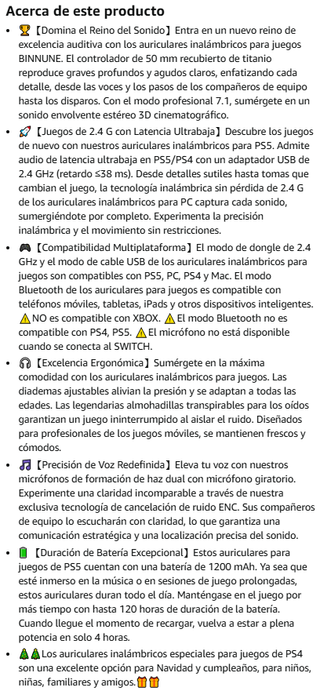 ¡¡-37%!! | BINNUNE BW01 - Cascos Inalámbricos