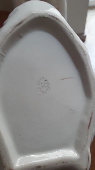 Vaso/fioriera vintage cigno ceramica