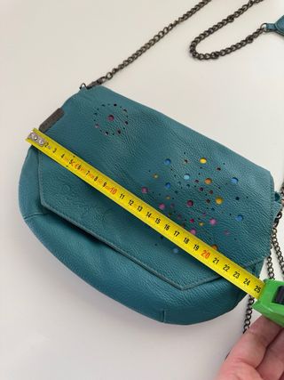 Bolso Desigual Azul Turquesa con Abalorios