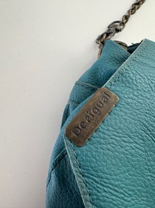 Bolso Desigual Azul Turquesa con Abalorios