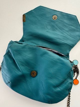 Bolso Desigual Azul Turquesa con Abalorios