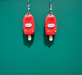 Pendientes Haagen-Dazs Rojo