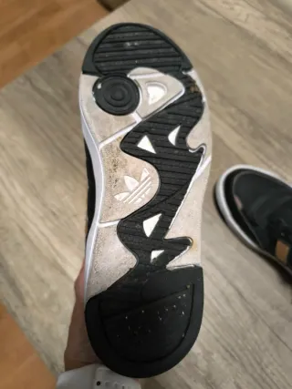 Botines Adidas Mujer Talla 39 Negro Dorado