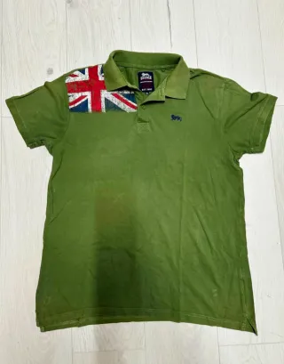 Polo Lonsdale verde Union Jack XL
