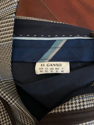 Pantalón cuadros El Ganso gris multicolor