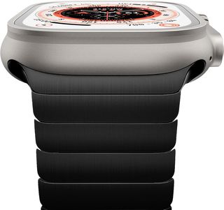 Original Titanio Metal Correa Compatible con Apple