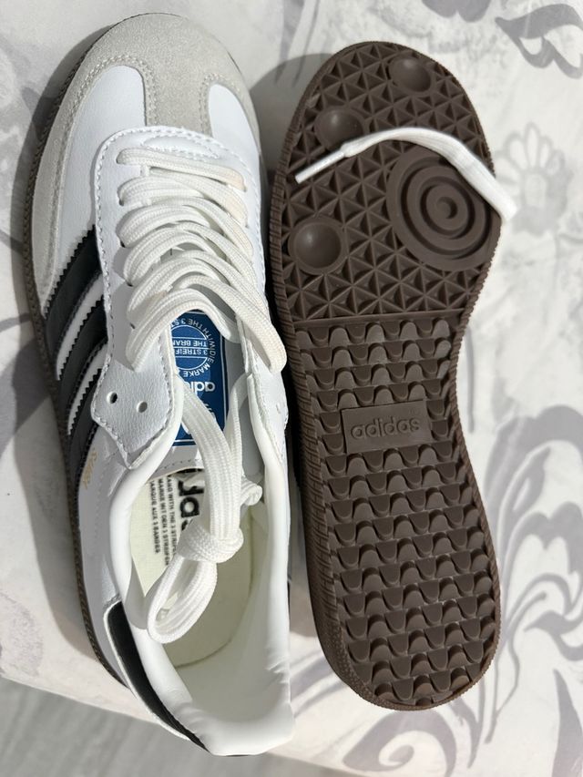 Zapatillas Adidas Samba Blancas y Negras