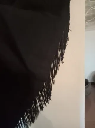 Vaqueros negros Tex con flecos Talla L