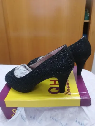 Zapatos de fiesta negros T38