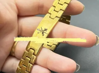 Esclava bañada en oro 18k