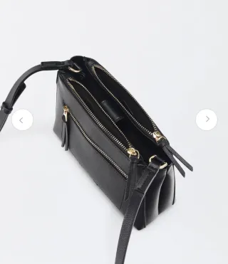 Bolso de hombro Parfois negro y regalo(cosmetica)