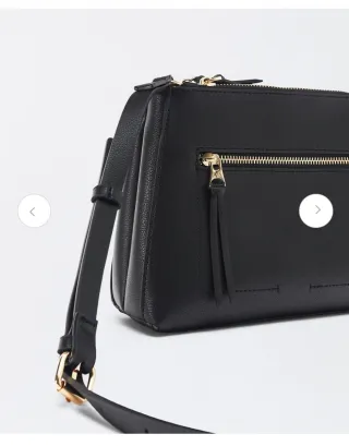 Bolso de hombro Parfois negro y regalo(cosmetica)