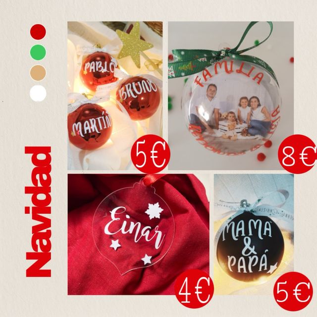 Bolas Navideñas Personalizadas