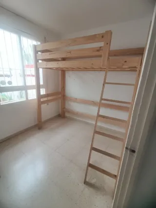 Litera madera natural 90cm